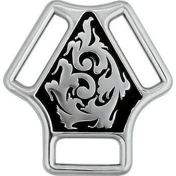 Dveřní kování HORSESHOE BRAND Kování na poprsák HorseShoe Floral - černý vzor