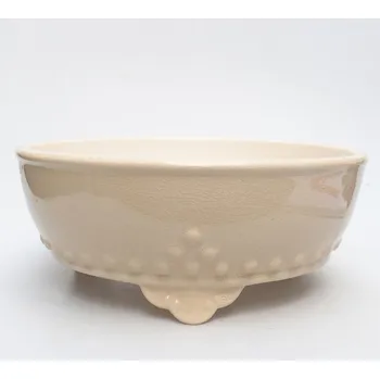 Květináč Miska 21 x 21 x 8,5 cm barva béžová