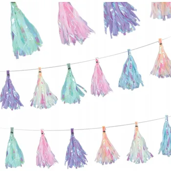 Obraz Dekorativní girlanda PartyPal vícebarevná 250 cm na narozeniny