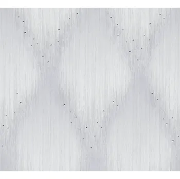 Marburg Vliesová tapeta na zeď, šedo-bílá, grafický vzor s krystaly, 35883, Papis Loveday Fashion Icon, Marburg, velikost 10 x 0,7 m