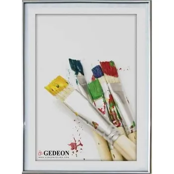 Úložný box Ramka 21 x 29,7 cm plastikowa srebrna, Gedeon