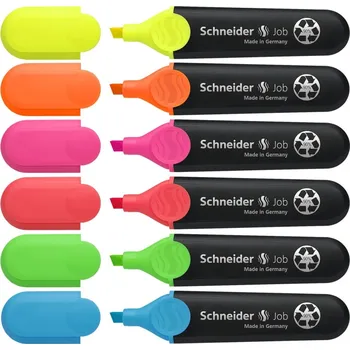 Náplň do psacích potřeb SCHNEIDER Zvýrazňovač Schneider Job - sada 6 originálů 609171