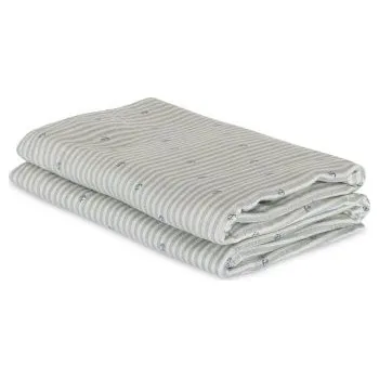 látková plena NUUROO Mušelínové pleny z bambusu 60x60 cm Josefine 2 ks Stripe Anchor