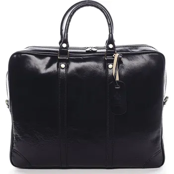 Kabelka Stylová kožená pracovní taška Tamara černá