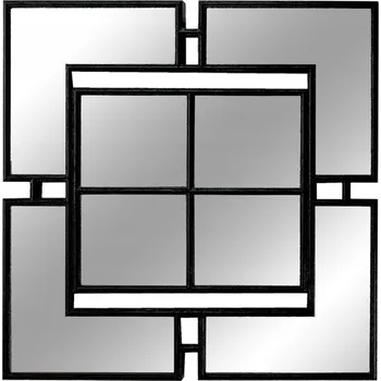 Zrcadlo Zrcadlová čtvercová dekorace 80 x 80 cm PU391B