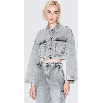 Dámský kabát Dámská bunda Armani Exchange XW001394AF16180 šedá Velikost: S