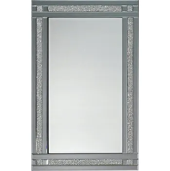Zrcadlo Grafitové Zrcadlo s křišťály rámem, glam, 60x90 TM8023