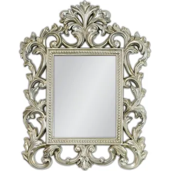 Zrcadlo Ozdobné stříbrné zrcadlo retro 55x70 cm PU208