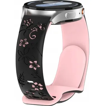 Řemínek na hodinky SILIKONOVÝ ŘEMÍNEK PRO CHYTRÉ HODINKY REALME BAND 2, TELESKOPICKÉ UCHYCENÍ ŘEMÍNEK DÁMSKÝ 18MM