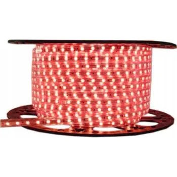 LED páska 5050 LED pásek 60 LED/m hadice 50 m ČERVENÁ RED 230V na metry IP67 - sada