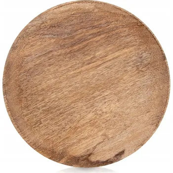 Dřevěný talíř na servírování, tác, podnos na dekorace a aranžmá, 25 cm
