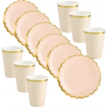 Obraz NAROZENINOVÁ SADA: ORANŽOVÉ KELÍMKY A TALÍŘKY