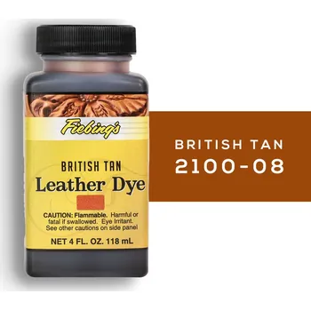 Speciální výtvarná barva Barva na kůži Fiebing's Leather Dye 4 fl. oz. (118ml) Barva: Tmavě hnědooranžová (British tan)