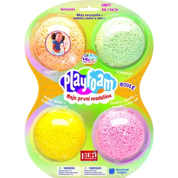 Modelovací hmota PlayFoam® Boule 4pack-Třpytivé (CZ/SK)