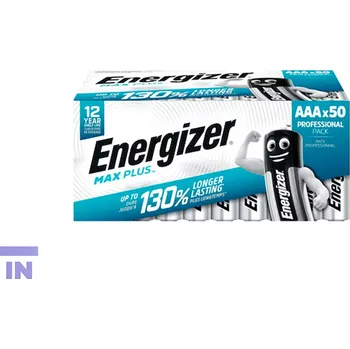 Elektronika Baterie Energizer Max Plus AAA/LR03, alkalické, 50 kusů v balení