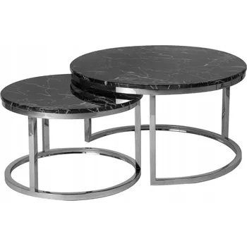 Konferenční stolek Stolek Euro-Home kulatý 80 x 80 x 44 cm černý