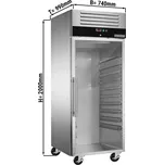 G.Gastro Pekárenská lednice PREMIUM - 0,74 x 0,97 m - s 1 skleněnými dveřmi