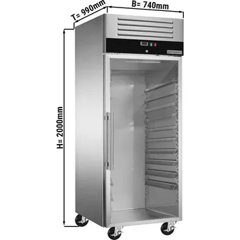 Lednice G.Gastro Pekárenská lednice PREMIUM - 0,74 x 0,97 m - s 1 skleněnými dveřmi