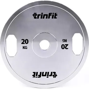 Trinfit Premium olympijský kotouč ocelový, 20 kg