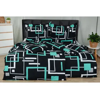 Povlečení Povlečení mikrosatén 4dílné BILETA tyrkysové