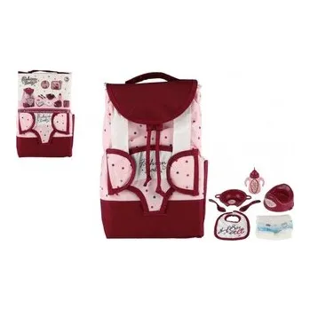 Karnevalový kostým Batoh s nosítkem pro panenku látka 17x26cm s doplňky pro panenku v sáčku