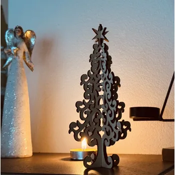 Vánoční dekorace N-Laser | Skládací vánoční stromeček TYP7