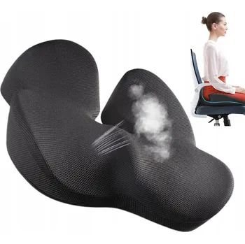 Polštář ORTOPEDICKÝ POLŠTÁŘ NA SEDADLO BEDERNÍ PRO ŽIDLI KŘESLO DO AUTA