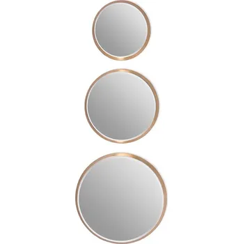 Zrcadlo Zrcadlo Euro-Home nástěnné kulaté s dřevěným rámem 500 x 1500 mm