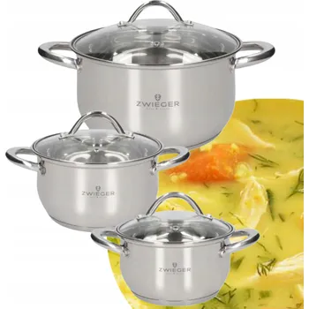 Sada nádobí Sada hrnců Zwieger Virtu nerezová ocel 6 ks.
