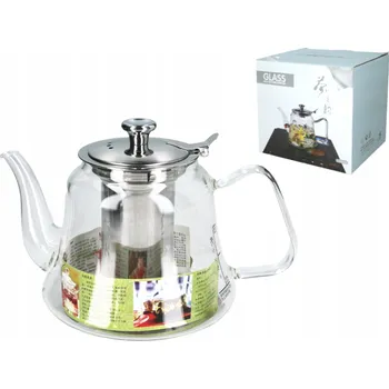 Konvice na čaj Skleněná konvice Hanipol 1 l průhledný