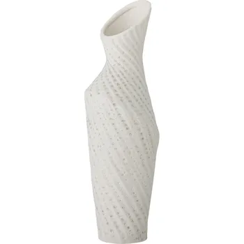 Bloomingville, Dekorační váza Fikla 29 cm bílá - Formadore