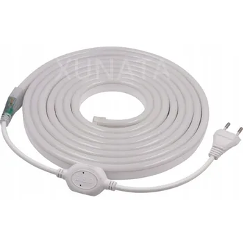 Žárovka 2835 Neonová LED páska v hadici, sada 8m, teplá bílá, 230V, IP67