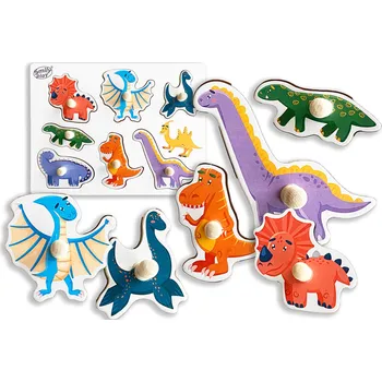 Puzzle SMILY PLAY Dřevěné puzzle dinosauři