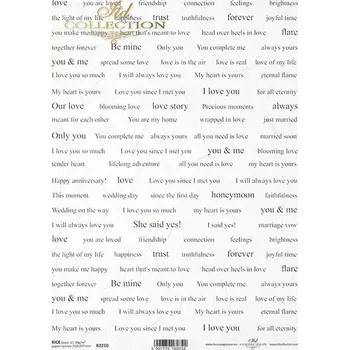 Výtvárné potřeby Rýžový papír A4 pro tvoření ITD - Písmo - R2210