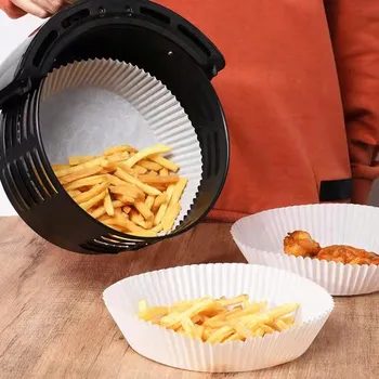 Pečicí papír Papír na pečení Organizér do fritézy Airfryer bez tuku 100 Ks