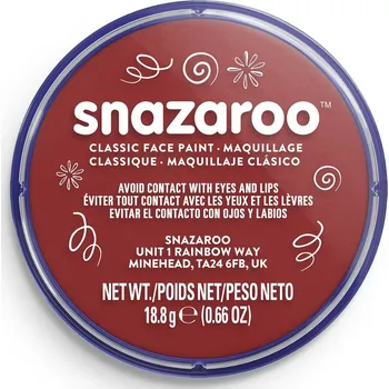 Speciální výtvarná barva Snazaroo barva na obličej 18ml - hnědá-odstín "Burgundy"