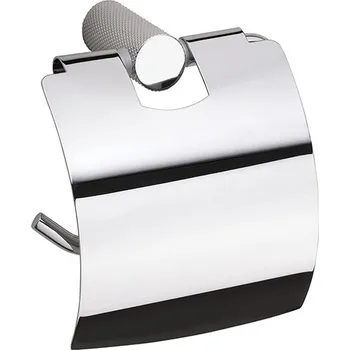 Bemeta Design BRILIA: Držák toaletního papíru s krytem, stříbrná lesk- 177112012