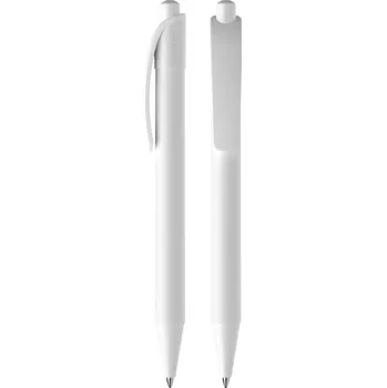 SCHNEIDER Kuličkové pero Schneider Dynamix recycling neprůhledné bílé pro tisk - modrá náplň 609395