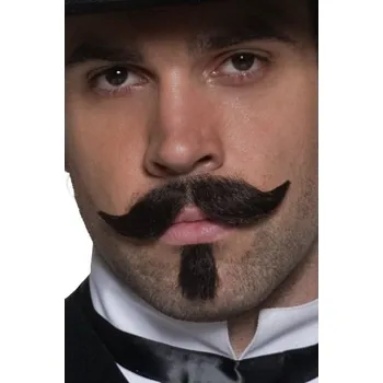 Smiffys.com Knír - bradka,hnědý