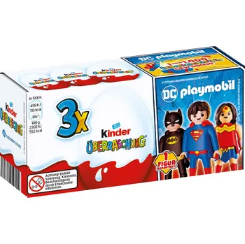 Čokoláda kinder "Playmobil" čokoládové vajíčko s překvapením 3ks 60g