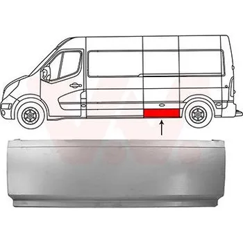 Příslušenství karosérie Boční stěna VAN WEZEL 4399109