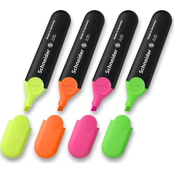 Náplň do psacích potřeb SCHNEIDER Zvýrazňovač Schneider Job - sada 4 originálních kusů 609250