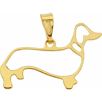 Přívěsek Lillian Vassago Zlatý přívěsek jezevčík LLV31-GP066