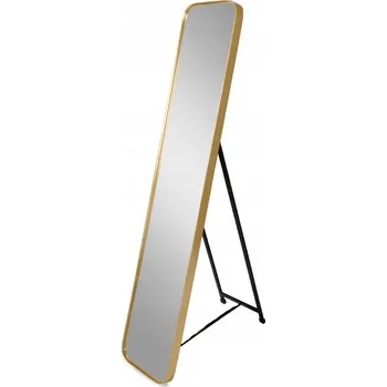 Zrcadlo Stojací Zrcadlo ve zlatém rámu, 151x31x4 cm. 16F-575