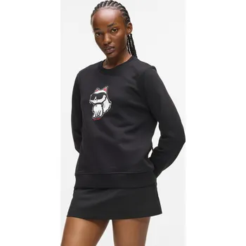 Dámská móda MIKINA KARL LAGERFELD IKON SKETCH C SWEATSHIRT BLACK
