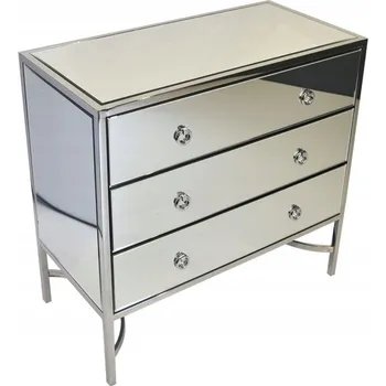 Komoda Komoda Euro-Home 81 x 40 x 76 cm, odstíny šedé, lesklá