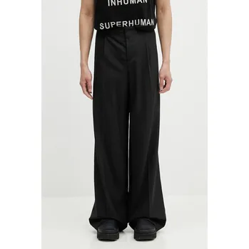 Dámské kalhoty Kalhoty s příměsí vlny 032C '032C Office Attire', 48, černá, 99X