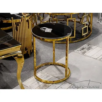 Konferenční stolek Konferenční stolek Euro-Home kulatý 40 x 40 x 50 cm zlatý