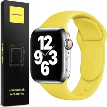 Řemínek na hodinky Řemínek Spacecase pro Apple 23mm žlutý