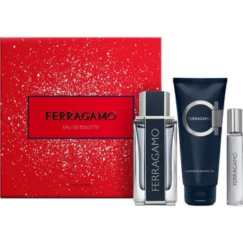 Sprchový gel Ferragamo Ferragamo Ferragamo Ferragamo toaletní voda 100 ml + Ferragamo Ferragamo toaletní voda 15 ml + Ferragamo Ferragamo sprchový gel 100 ml